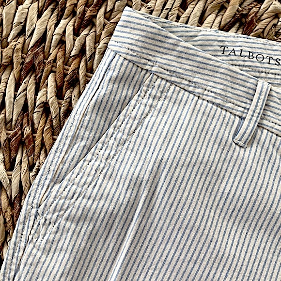 Talbots Stripe Relaxed Chino Ankle Pant 18WP - Picture 4 of 14